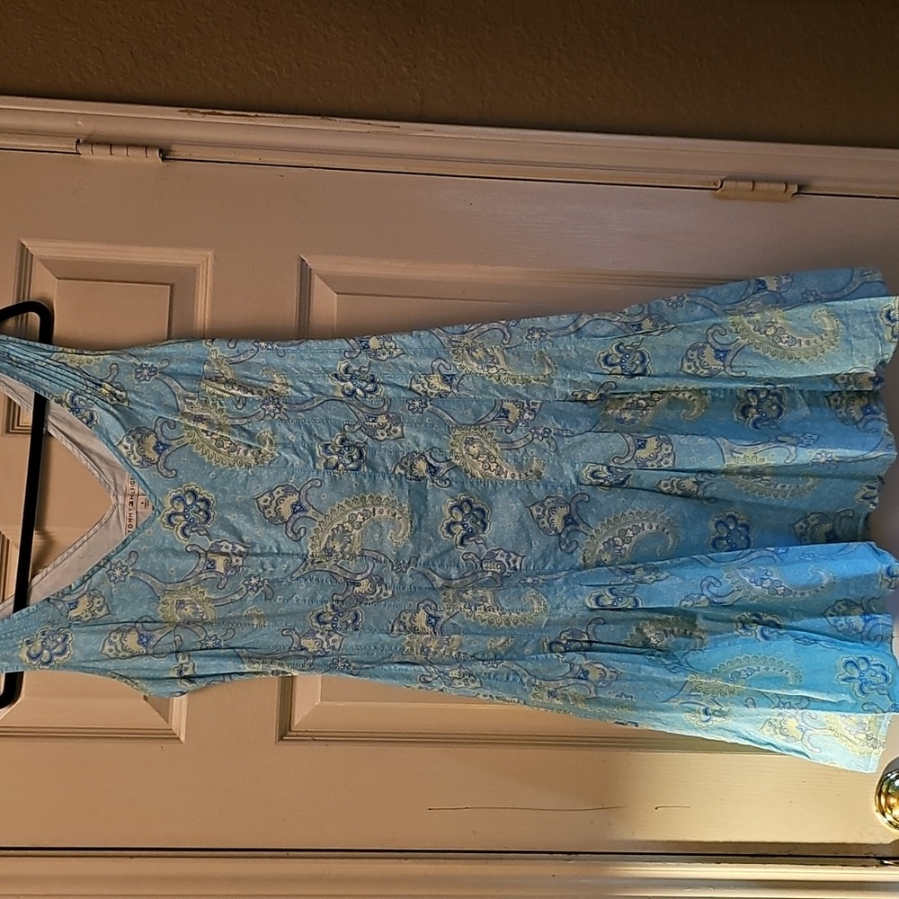 Tommy Hilfiger Light Blue Paisley Midi Dress